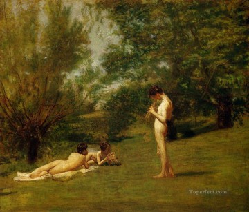 Desnudo Painting - Arcadia Realismo Thomas Eakins desnudo